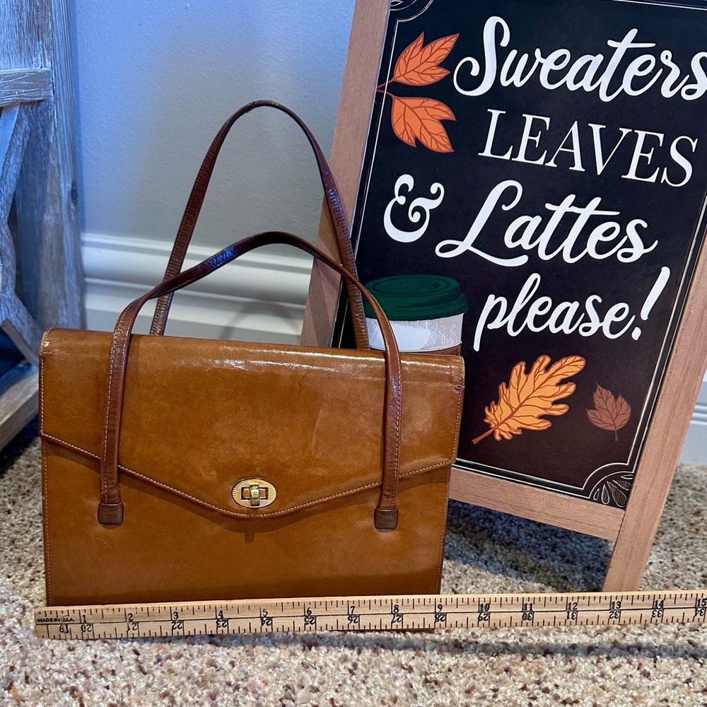 I.Magnin Vintage handbag! Cognac